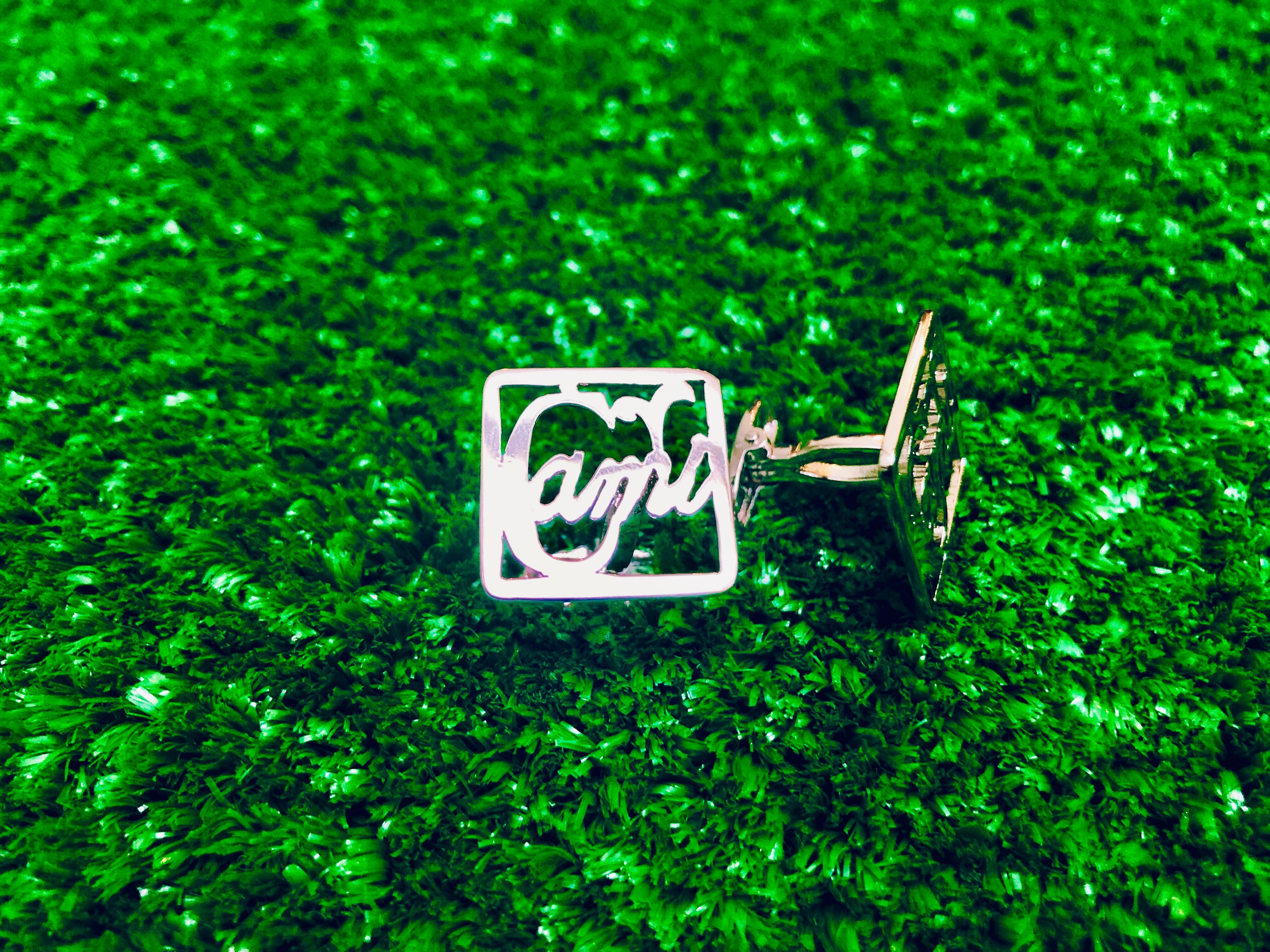Name cufflinks (Square)