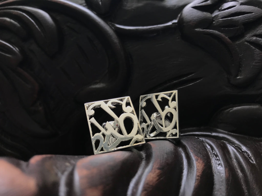 Name cufflinks (Square)