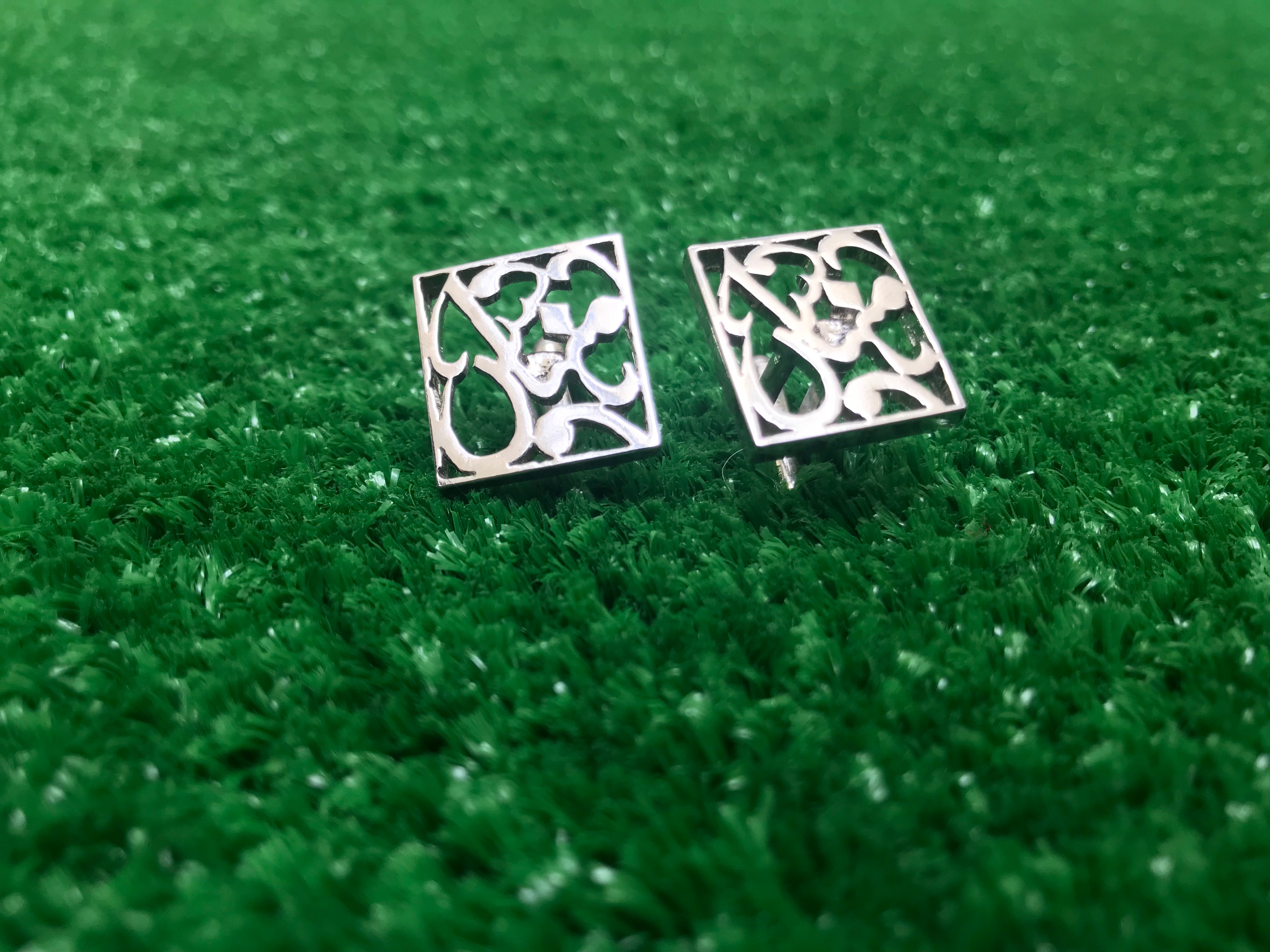 Name cufflinks (Square)