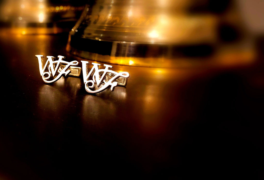 Initial cufflinks (Silver)