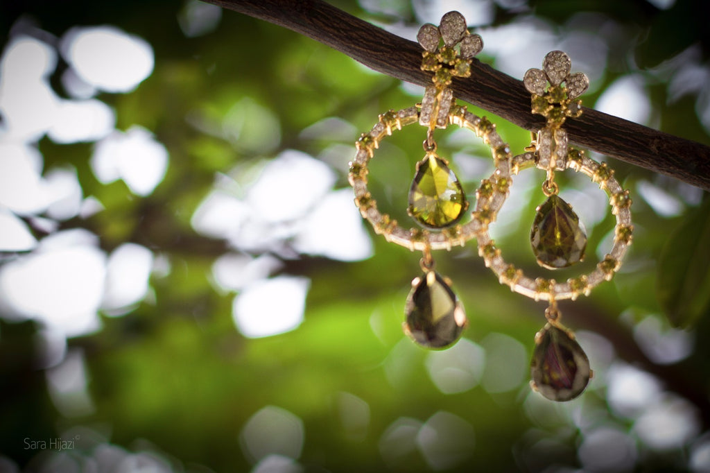 Green Earrings