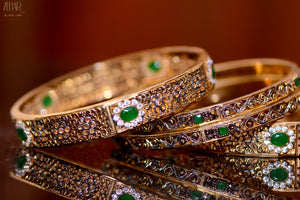 Green beauty bangles