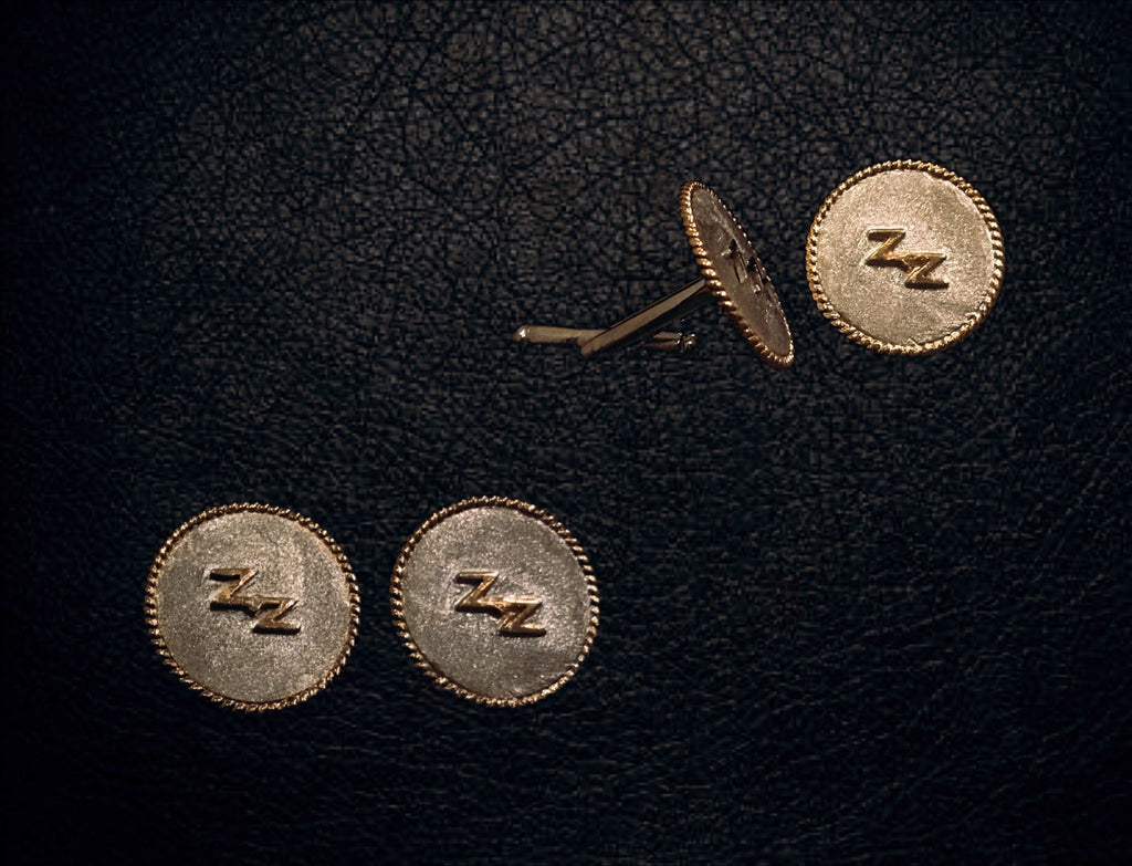 Bordered Men's Cufflinks