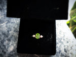 Real Peridot Minimalist Ring