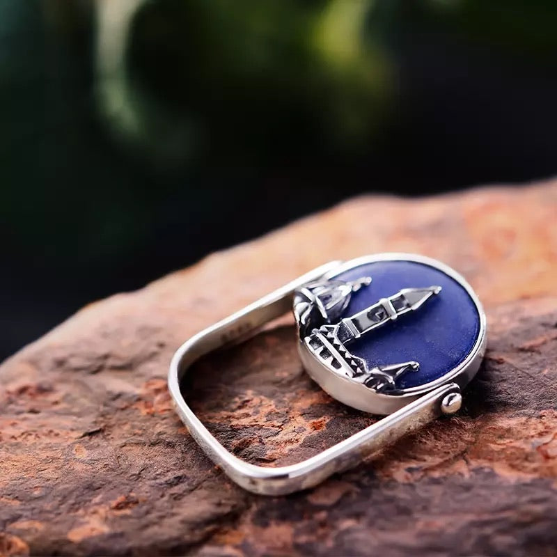 Blue Landscape Ring