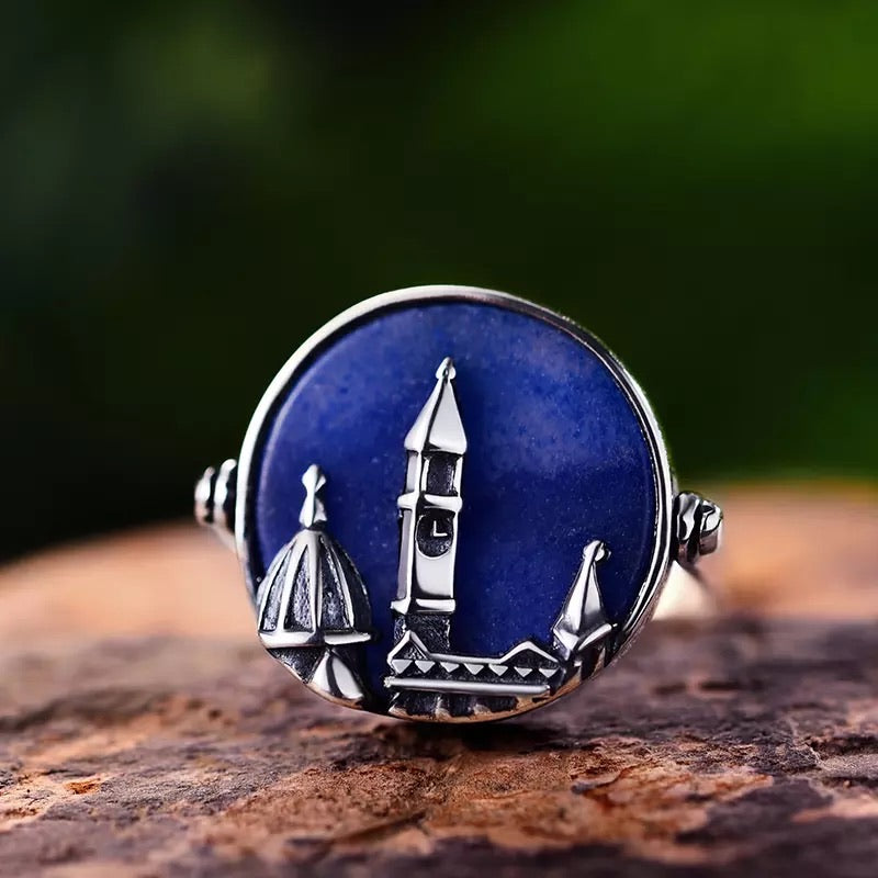 Blue Landscape Ring