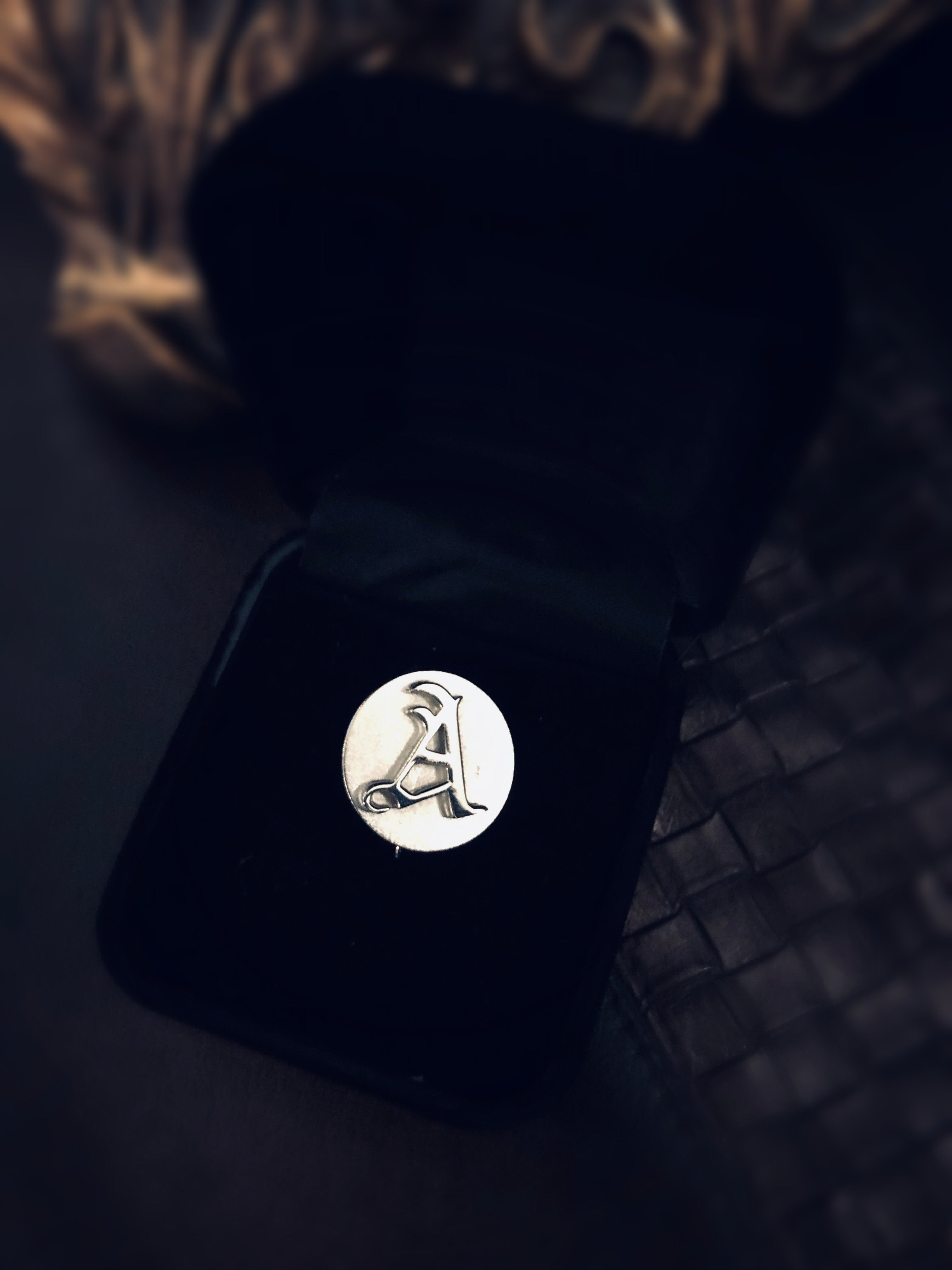 Letter A Coat Pin